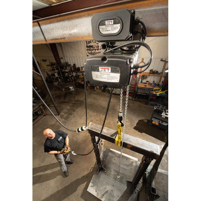 Jet 3-Ton Two Speed Electric Chain Hoist 3-Phase 10' Lift | TS300-230-010-140116 - AlpineTech Company