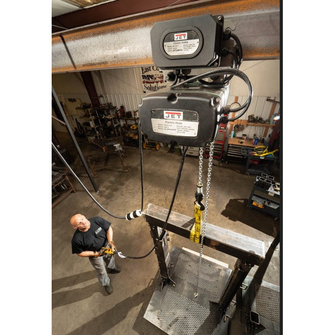 Jet 3-Ton Two Speed Electric Chain Hoist 3-Phase 20' Lift | TS300-230-20-140118 - AlpineTech Company