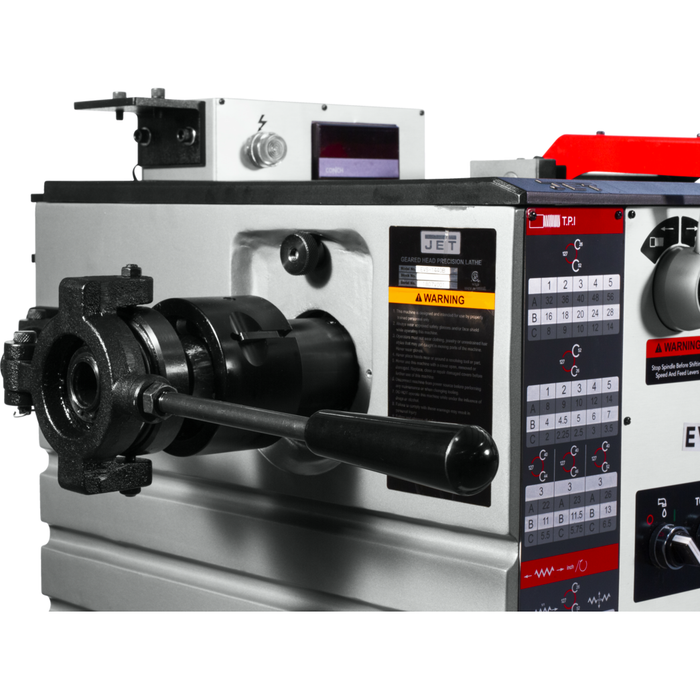 Jet EVS-1440 Electronic Variable Speed lathe with Newall DP700 DRO, Taper Attachment & Collet Closer,3HP- 311451 - AlpineTech Company