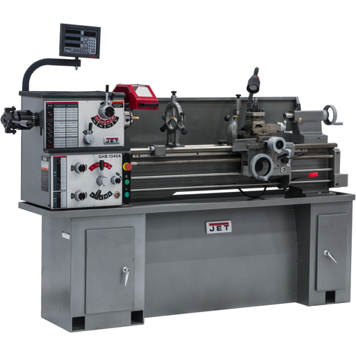 Jet GHB-1340A Lathe With Newall NMS300 DRO With Taper Attachment and Collet Closer-323104 - AlpineTech Company