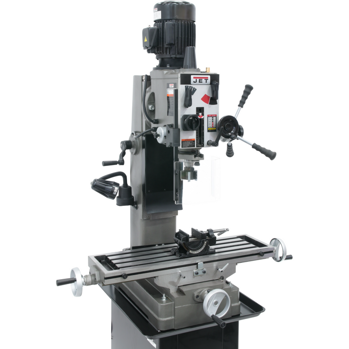 Jet JMD-45GH Geared Head Square Column Mill/Drill with Newall DP700 2-Axis DRO & X-Powerfeed-351151 - AlpineTech Company