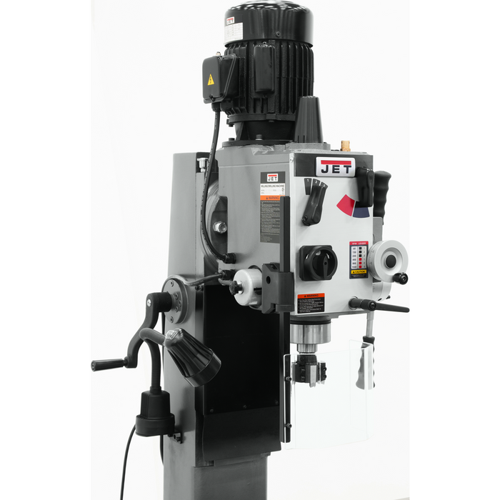 Jet JMD-45GHPF Geared Head Square Column Mill/Drill with Power Downfeed with DP500 2-Axis DRO & X-Axis Powerfeed-351161 - AlpineTech Company