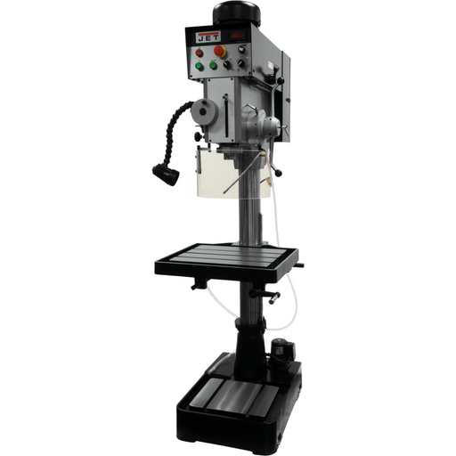 Jet Geared Head Drill Press with Power Downfeed, 2HP, 3Ph, 230V | JDP20EVST-230-PDF-354245 - AlpineTech Company