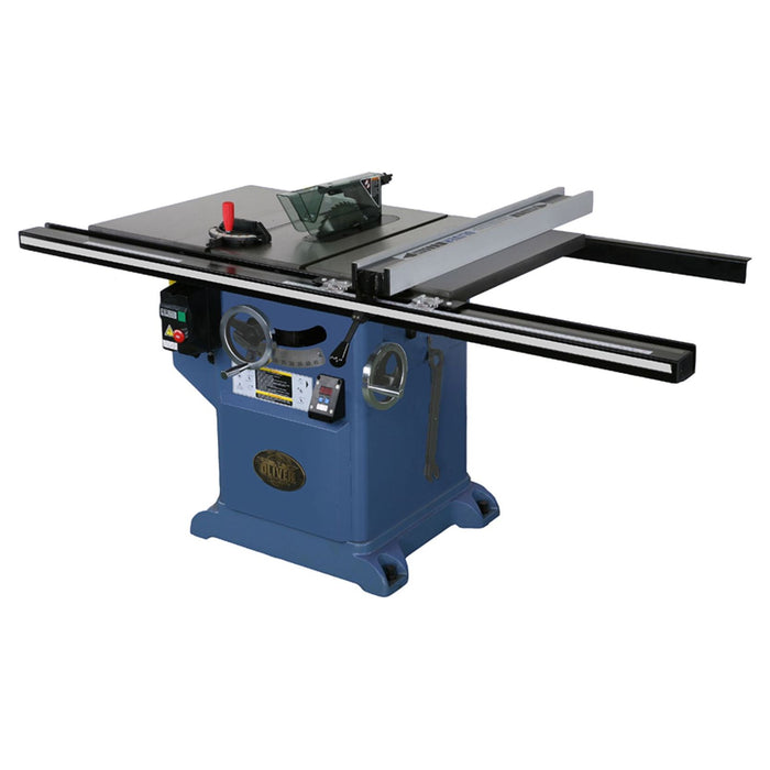 Oliver Machinery 10” 3 Phase 5 HP Professional Heavy-Duty Table Saw with 36” Rails - 4016.004