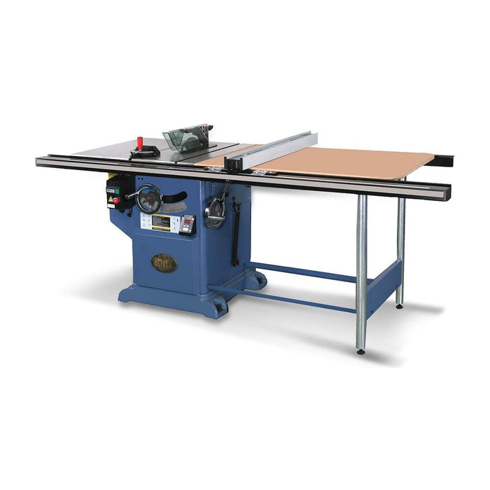 Oliver Machinery 12” Single Phase 5 HP Professional Heavy-Duty Table Saw with 52” Rails with side table - 4045.003-A001