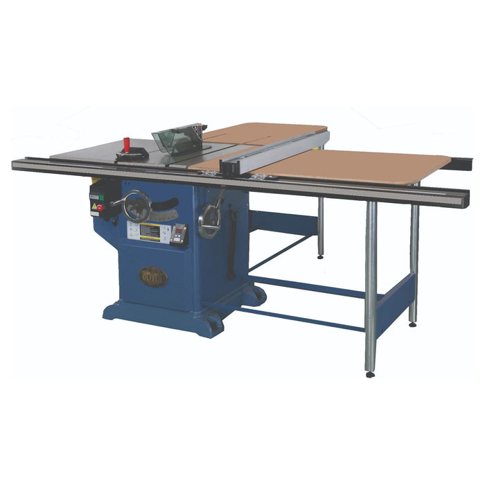 Oliver Machinery 12” Single Phase 5 HP Professional Heavy-Duty Table Saw with 52” Rails with side table - 4045.003-A001