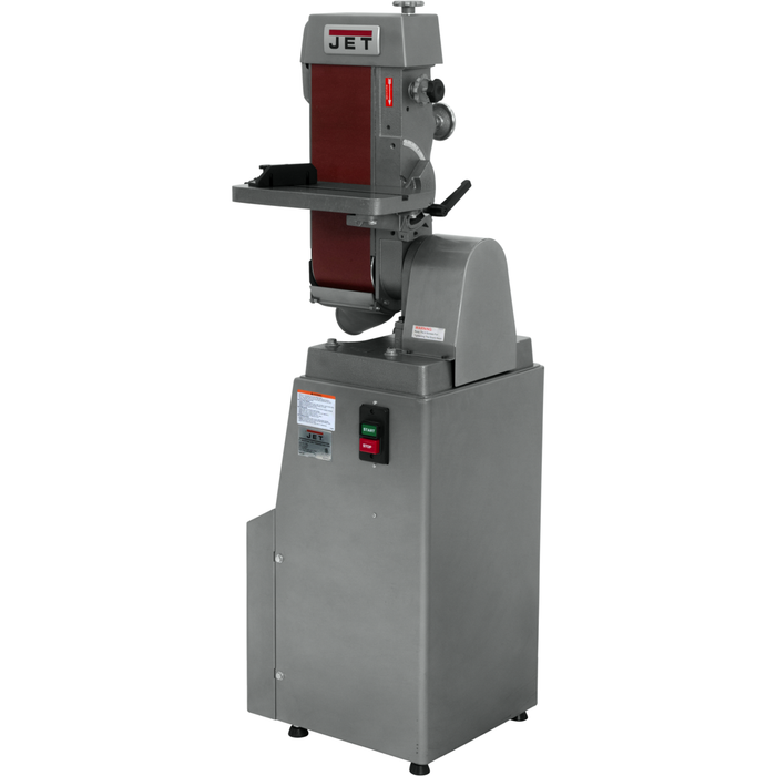 JET-J-4300A, 6" x 48" Industrial Belt Finishing Machine 1Ph- 414600 - AlpineTech Company