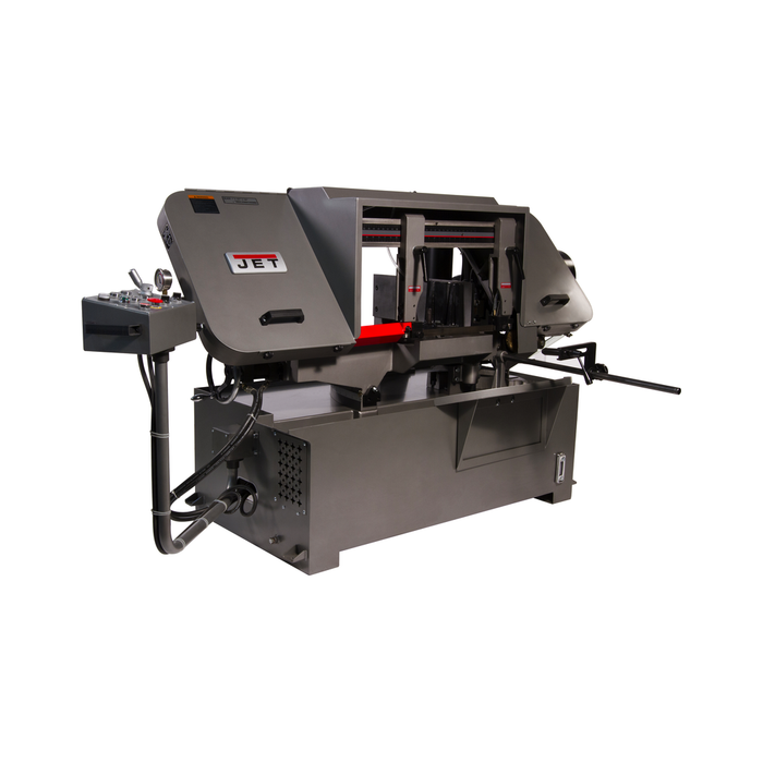 JET-HBS-1220MSAH, 12" x 20" Semi-Automatic Variable-Speed Mitering Bandsaw, 3Ph 230/460V- 424475 - AlpineTech Company