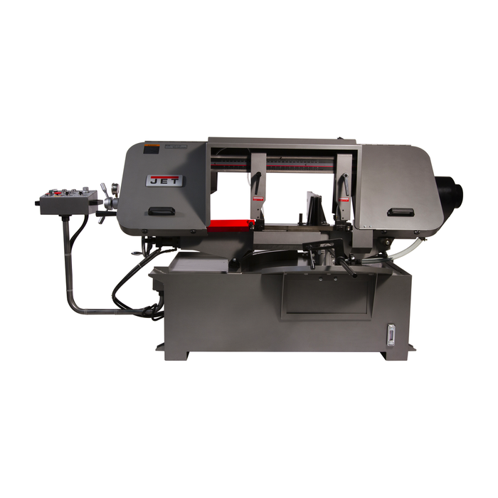 JET-HBS-1220MSAH, 12" x 20" Semi-Automatic Variable-Speed Mitering Bandsaw, 3Ph 230/460V- 424475 - AlpineTech Company