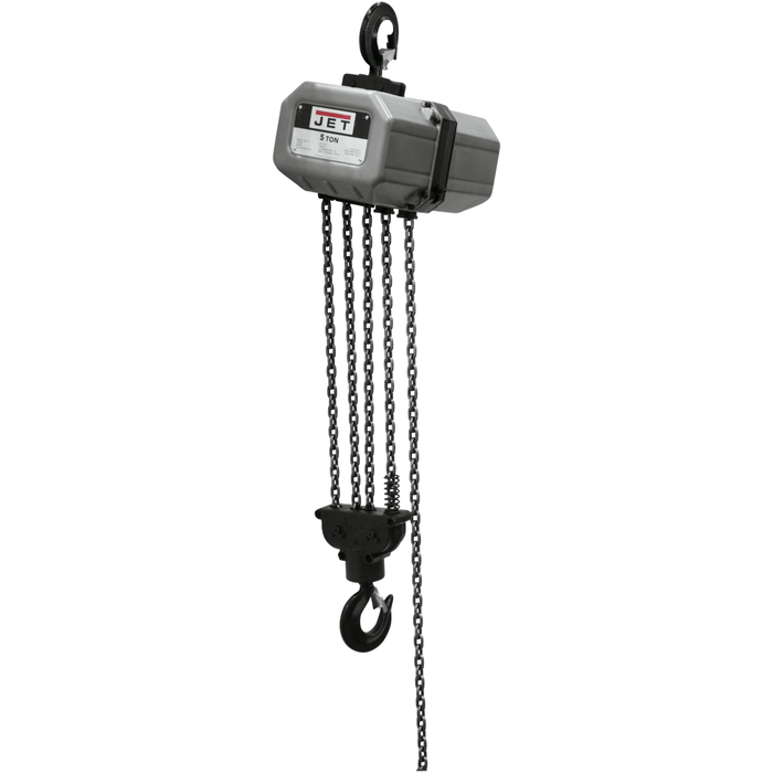 JET-5SS-3C-15, 5-Ton Electric Chain Hoist 3-Phase 15' lift-531500 - AlpineTech Company