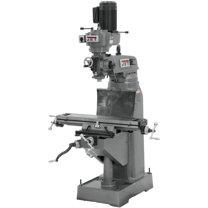 JET JVM-836-3 Step Pulley Milling Machine 230V 3Ph-690038 - AlpineTech Company