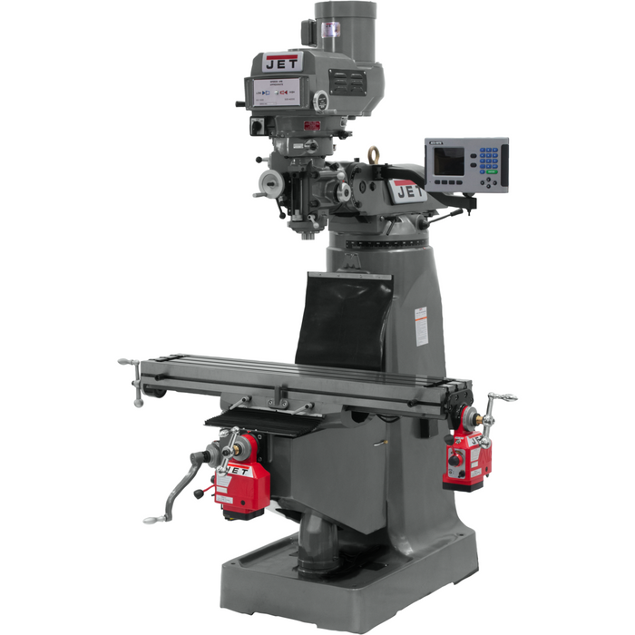 JET JTM-4VS-1 Mill With 3-Axis ACU-RITE 203 DRO (Quill) With X and Y-Axis Powerfeeds-690068 - AlpineTech Company