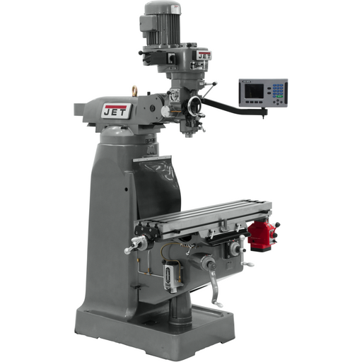 JET JTM-2 Mill With 3-Axis ACU-RITE 203 DRO (Quill) With X-Axis Powerfeed-690072 - AlpineTech Company