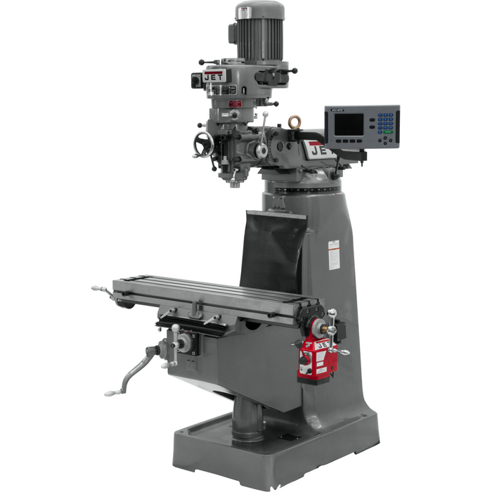 JET JTM-2 Mill With 3-Axis ACU-RITE 203 DRO (Quill) With X-Axis Powerfeed-690072 - AlpineTech Company