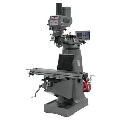 JET JTM-4VS Mill With ACU-RITE 203 DRO With X-Axis Powerfeed and Power Draw Bar-690125 - AlpineTech Company