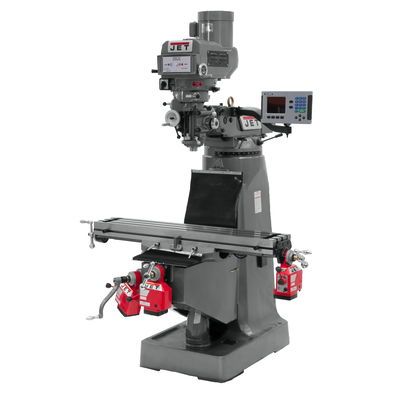 JET JTM-4VS Mill With 3-Axis ACU-RITE 203 DRO (Quill) With X,Y and Z-Axis Powerfeeds-690141 - AlpineTech Company