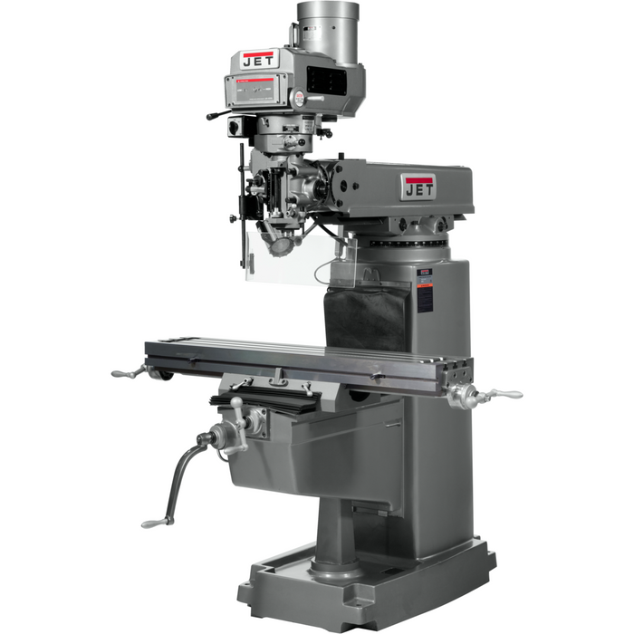 JET JTM-1050VS2 Mill With 3-Axis ACU-RITE 203 DRO (Quill) With X and Y-Axis Powerfeeds and Power Draw Bar-690151 - AlpineTech Company