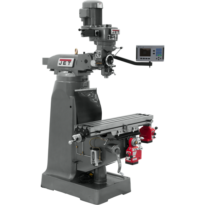 JET JTM-2 Mill With 3-Axis ACU-RITE 203 DRO (Quill) With X and Y-Axis Powerfeeds-690157 - AlpineTech Company