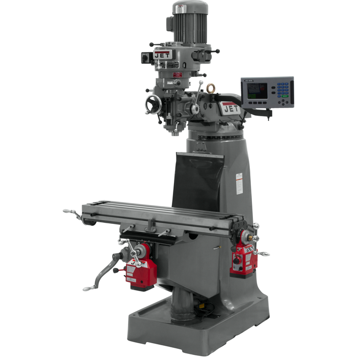 JET JTM-2 Mill With ACU-RITE 203 DRO and X and Y-Axis Powerfeeds-690210 - AlpineTech Company