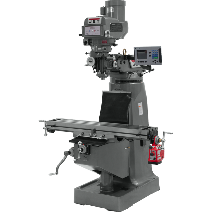 JET JTM-4VS Mill With 3-Axis ACU-RITE 203 DRO (Knee) With X-Axis Powerfeed-690408 - AlpineTech Company