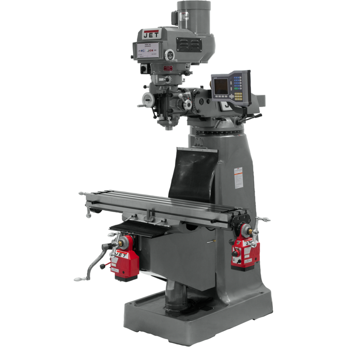 JET JTM-4VS-1 Mill With 3-Axis ACU-RITE 203 DRO (Knee) With X and Y-Axis Powerfeeds-690412 - AlpineTech Company