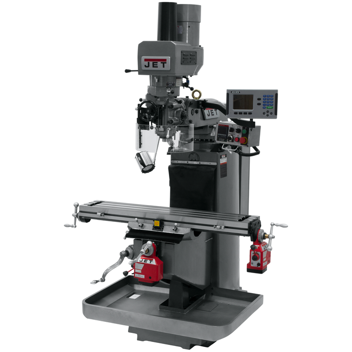 JET JTM-949EVS Mill With Acu-Rite 203 DRO With X and Y-Axis Powerfeeds and Air Powered Drawbar-690523 - AlpineTech Company