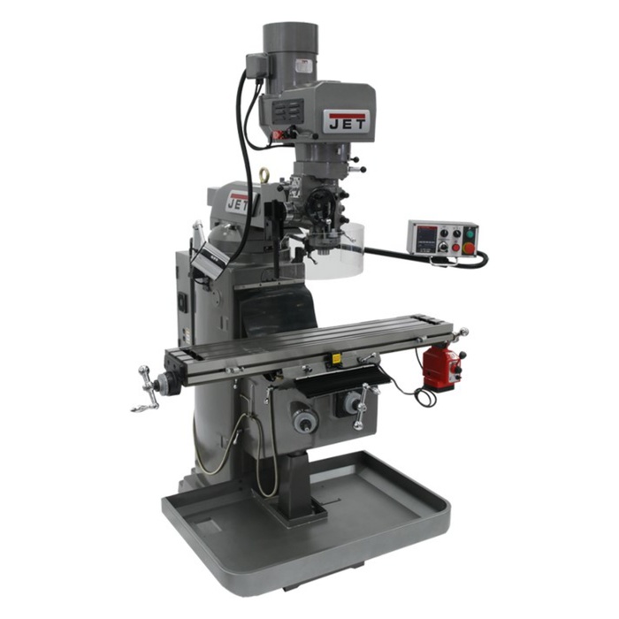 JET JTM-949EVS Mill With 3-Axis Acu-Rite 203 DRO (Knee) With X-Axis Powerfeed-690525 - AlpineTech Company