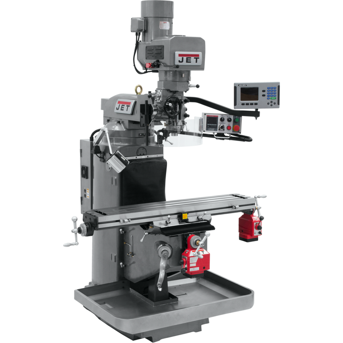 JET JTM-949EVS Mill With 3-Axis Acu-Rite 203 DRO (Knee) With X and Y-Axis Powerfeeds-690527 - AlpineTech Company