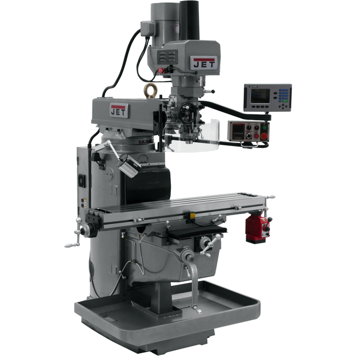 JET JTM-1050EVS2/230 Mill With Acu-Rite 203 DRO With X-Axis Powerfeed and Air Powered Drawbar-690620 - AlpineTech Company