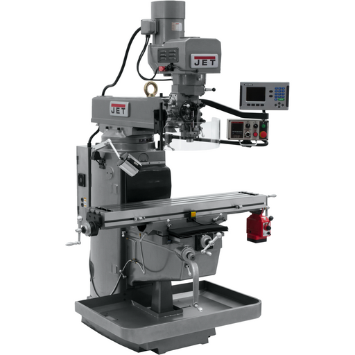 JET JTM-1050EVS2/230 Mill With 3-Axis Acu-Rite 203 DRO (Knee) With X-Axis Powerfeed-690624 - AlpineTech Company