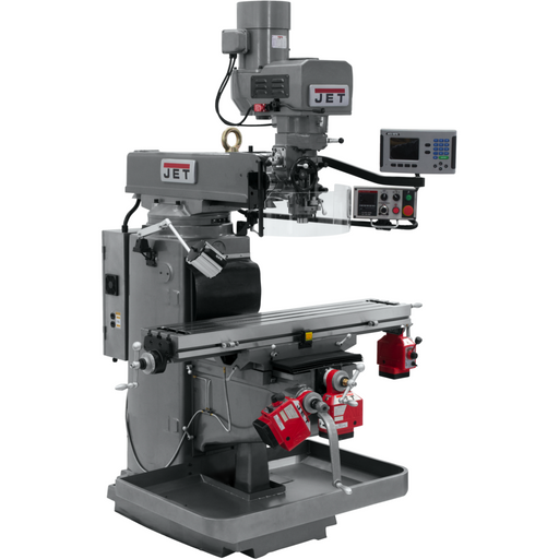 JET JTM-1050EVS2/230 Mill With 3-Axis Acu-Rite 203 DRO (Knee) With X, Y and Z-Axis Powerfeeds-690628 - AlpineTech Company