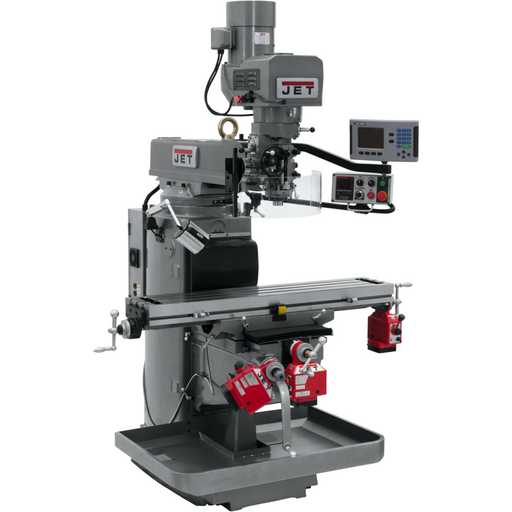 JET JTM-1050EVS2/230 Mill With 3-Axis Acu-Rite 203 DRO (Knee) With X, Y and Z-Axis Powerfeeds-690628 - AlpineTech Company