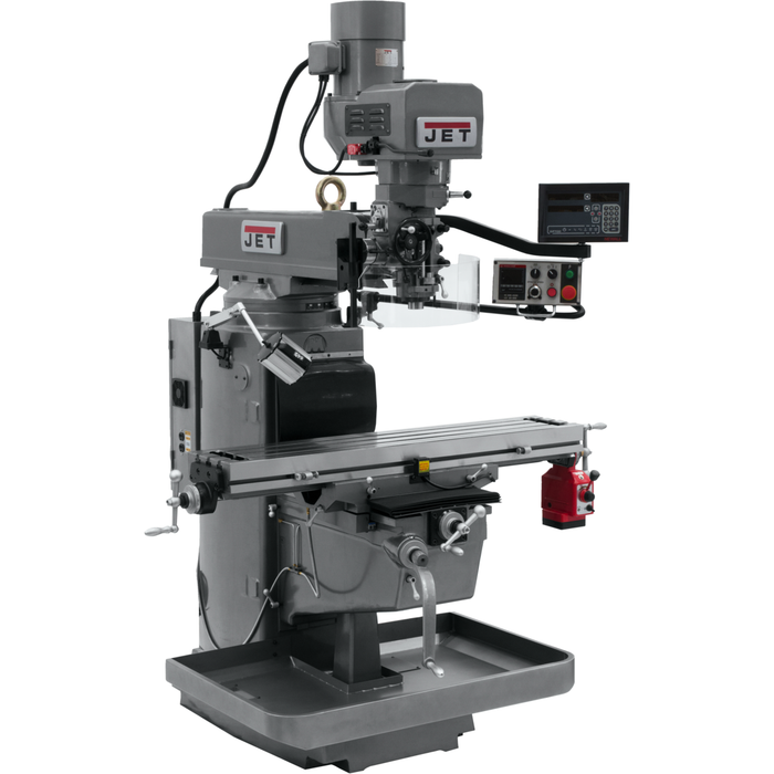 JET JTM-1050EVS2/230 Mill With Newall DP700 DRO With X-Axis Powerfeed-690634 - AlpineTech Company