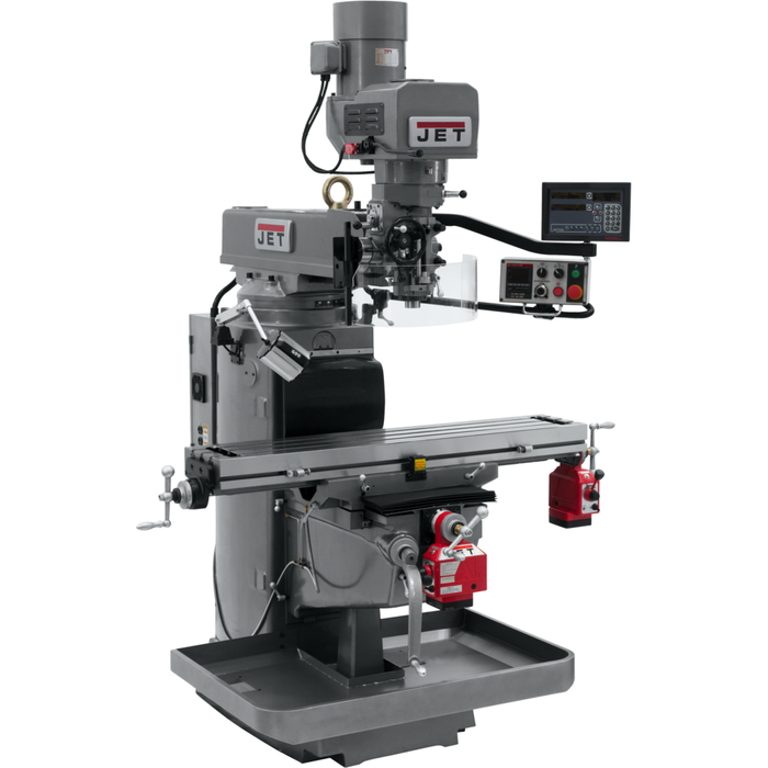 JET JTM-1050EVS2/230 Mill With Newall DP700 DRO With X and Y-Axis Powerfeeds-690636 - AlpineTech Company