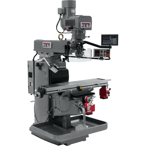 JET JTM-1050EVS2/230 Mill With 3-Axis Newall DP700 DRO (Quill) With X and Y-Axis Powerfeeds-690646 - AlpineTech Company