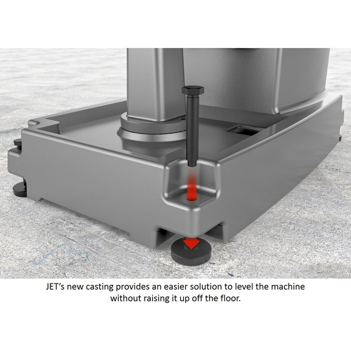 JET JTM-1050EVS2/230 Mill With Acu-Rite 203 DRO With X, Y and Z-Axis Powerfeeds and Air Powered Drawbar-690650 - AlpineTech Company