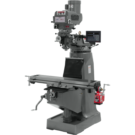 JET JTM-4VS Mill With 3-Axis Newall DP700 DRO (Knee) With X-Axis Powerfeed-691232 - AlpineTech Company