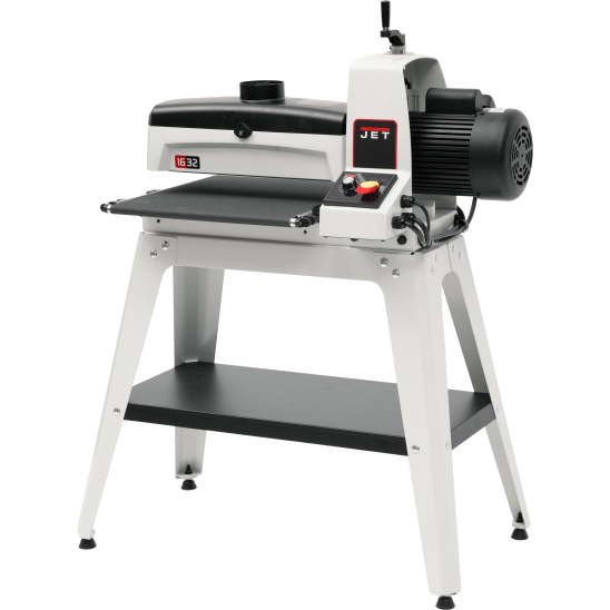 JET JWDS-1632, 16-Inch Drum Sander with Stand, 1-1/2 HP, 1Ph 115V-JT9-723520K