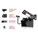 JET 10 x 18 Semi-Auto Variable Speed Dual Mitering Saw | EHB-1018VM-891070 - AlpineTech Company