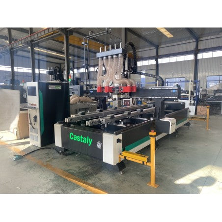 Castaly ARES CNC DOOR PROCESSING MACHINE CENTER (VERTICAL & HORIZONTAL BORING) - ARES-410 - AlpineTech Company