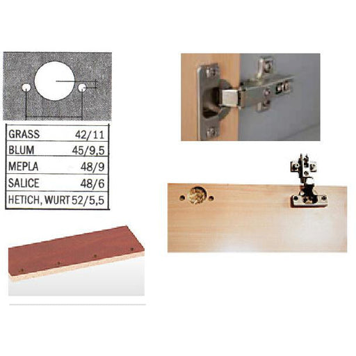 Castaly 1/2/4 Drills Hinge Boring Machine - AlpineTech Company