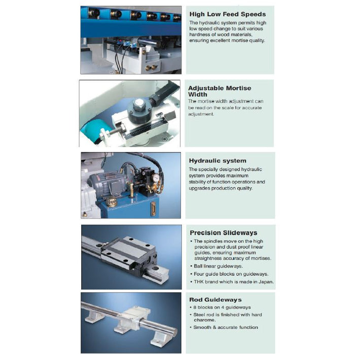 Castaly Oscillating Tenon, Boring Machine - AlpineTech Company