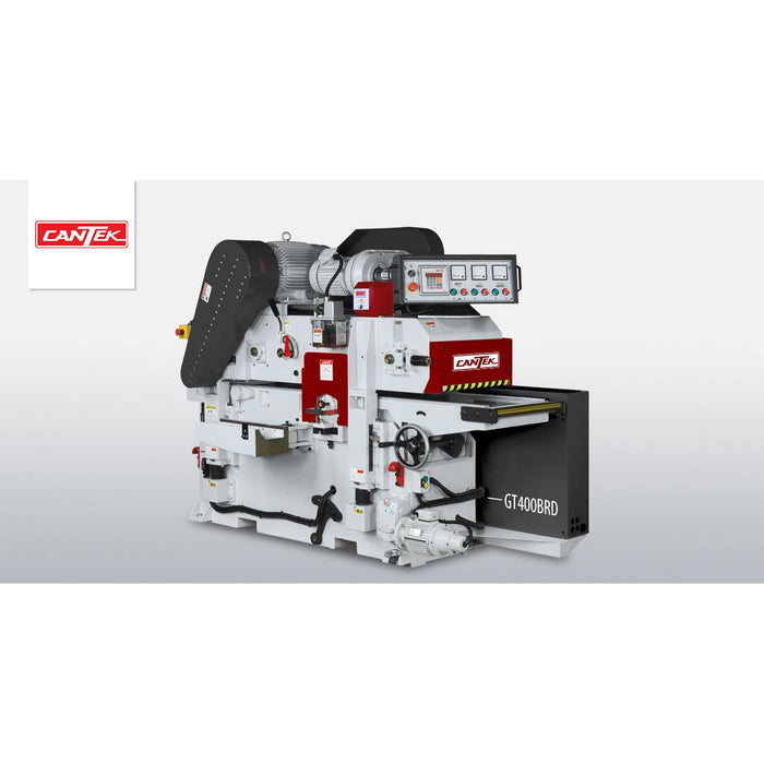 CANTEK | 16" X 6.7" Double Surface Planer (Chain Drive) GT400BRD