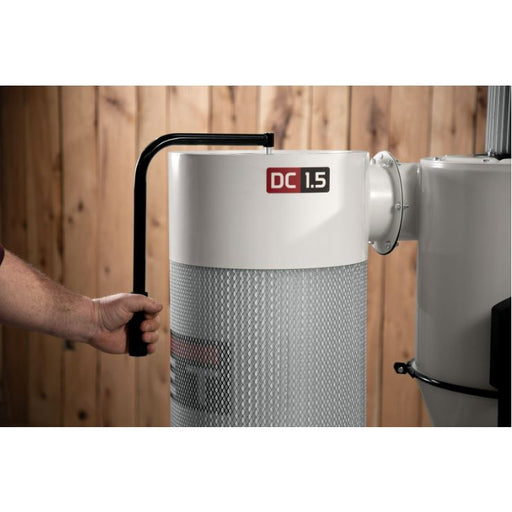 JET JCDC-1.5 Cyclone Dust Collector, 2-Micron Filter, 763 CFM, 1-1/2 HP, 1Ph 115V-717515 - AlpineTech Company