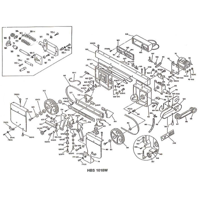 Jet HBS-916, 9" x 16" Horizontal Bandsaw-414468 - AlpineTech Company