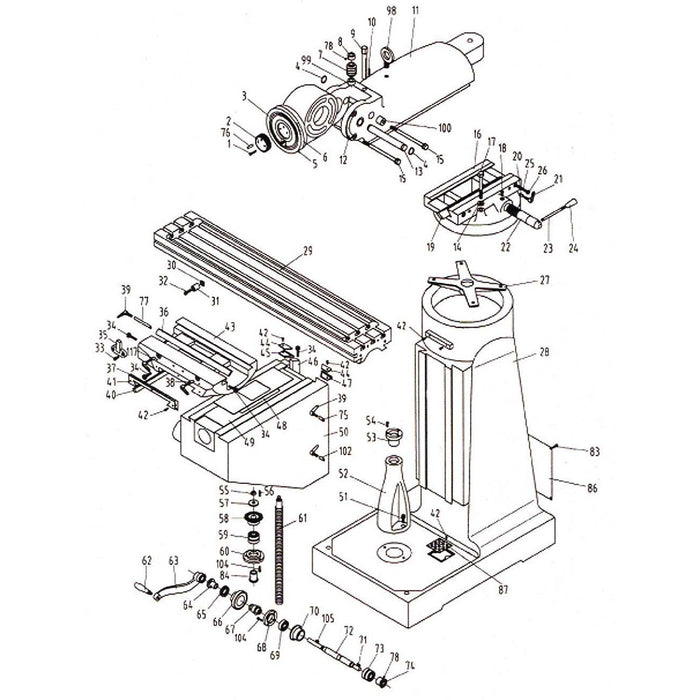 JET JTM-4VS Variable Speed Vertical Milling Machine 230/460V 3Ph-690182 - AlpineTech Company