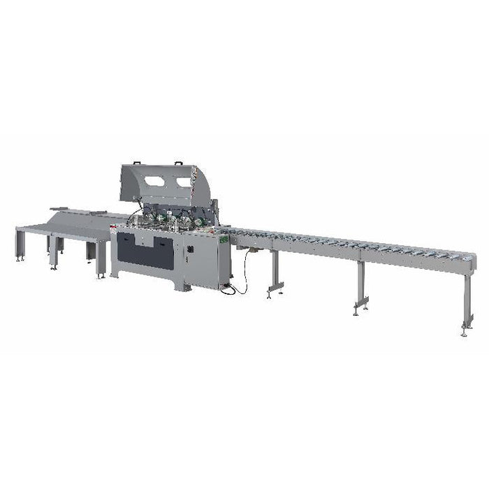 Castaly  Feed Through /Auto End Matcher / Tenonor / Finger Jointer (include 12 ft Power Rollers Infeed Conveyor & 7 ft Outfeed Table)- SFJ-300A