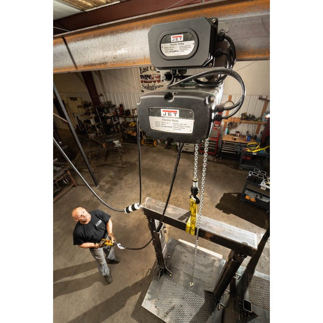 Jet 2-Ton Two Speed Electric Chain Hoist 3-Phase 15' Lift | TS200-230-015-140094 - AlpineTech Company