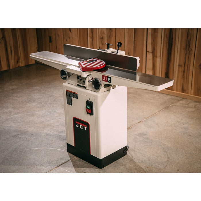 JET JJ-6HHDX, 6-Inch Jointer, Helical Cutterhead, 1 HP, 1Ph 115/230V-JT9-708466DXK