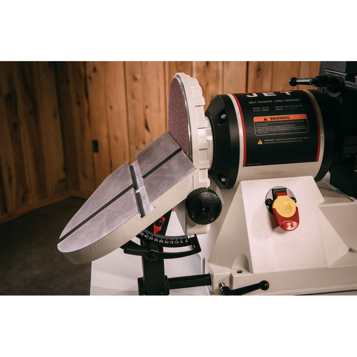 JET JSG-96CS, 6" x 48" Belt / 9" Disc Sander with Closed Stand, 3/4HP 1Ph, 115V-JT9-708597K